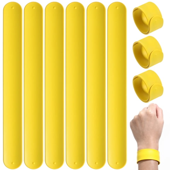 JUNWELL 10 Pcs Bracelets à Pression en Silicone pour Fêtes Scolaires