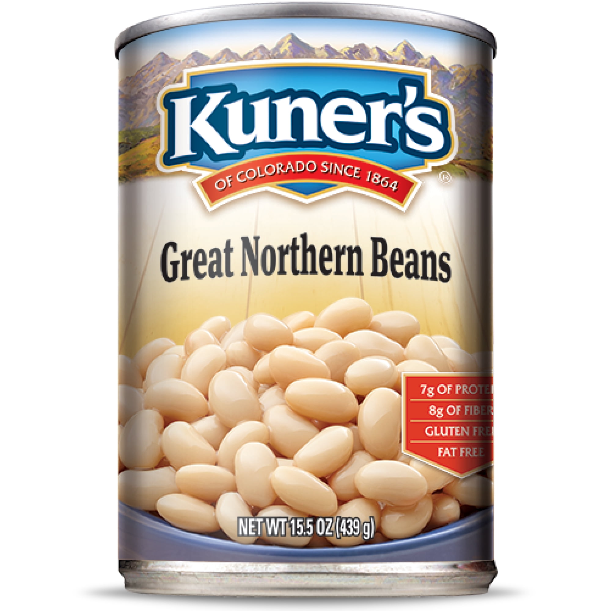 (12 Pack) Kuner's Canned Great Northern Beans, 15 Ounce Can, New