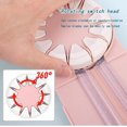 thumbnail image 2 of Edge Cutter Paper Crafts,Paper Craft Edge Cutter,12 in 1 Rotary Paper Cutter with Rotating Disc,Multifunctional Paper Cutter Machine with Measurements for Scrapbooking,Photo Card (Pink), 2 of 8