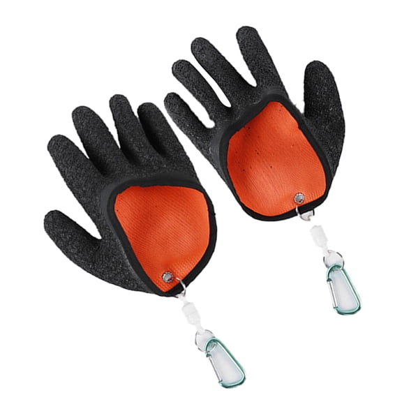 Fishing Gloves with Magnet Release None-Slip Fish Catching Glove Fisherman Puncture-Resistant Fishing Gloves