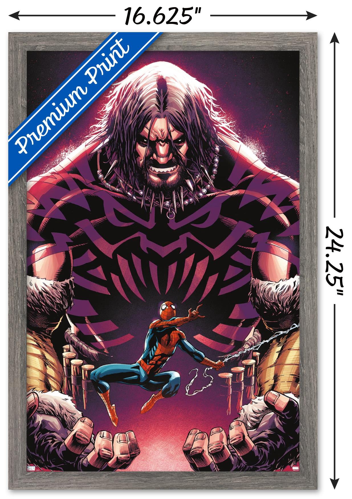 Marvel Kraven The Hunter - Amazing Spider-Man #17 Wall Poster, 14.725" x 22.375" Framed