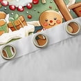 thumbnail image 4 of Manfei Chic Xmas Tree Black Out Curtains,Xmas Gingerbread Man Curtains Pack of 2 (42x63 Each),Green White Brown Bedroom Curtains For Girls Boys Kids,Super Cozy Room Decor, 4 of 6