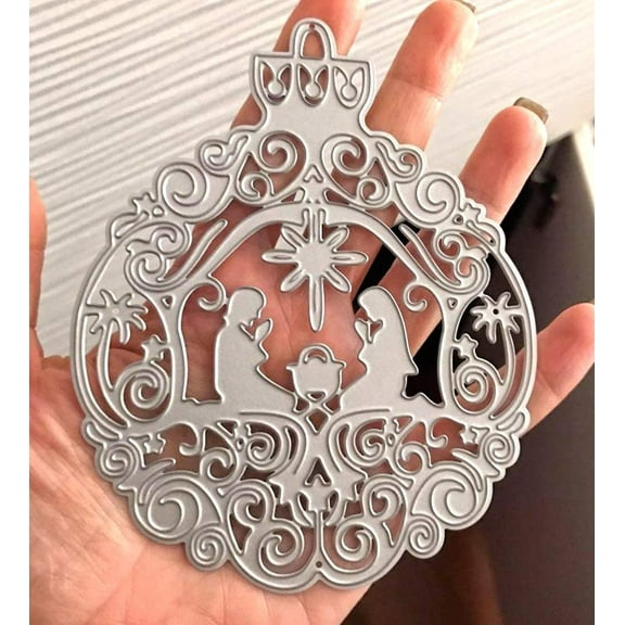 Nativity Ornament Cutting Dies,Prayer Die Cuts,DIY Scrapbooking Artist Metal Cutting Dies Stencils Scrapbooking Steel Craft Die Cuts Paper Art Emboss Card making Stencil