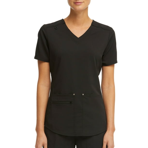 Scrubstar Women's Ultimate Stretch Twill Criss Cross VNeck Scrub Top