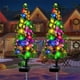 thumbnail image 5 of Luces de árbol de Navidad alimentadas por energía solar con mariposas y flores para decoración navideña exterior, 5 of 9