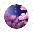 thumbnail image 3 of Beautiful Flower Art Pattern Polyester Universal Spare Wheel Tire Cover Wheel Covers for Trailer RV SUV Truck Camper, 3 of 5