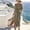 🔥 Khaki, variant on Sentmoon Dress for Women V Neck Solid Color Prom Dress Short Sleeve Regular Fit Dressy Beach Supplies Date Night Dress for Travel and Vacation Mint Green M