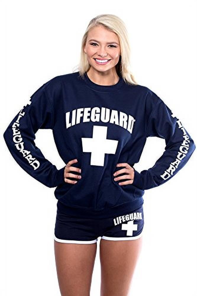 white and red crew neck