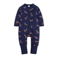 thumbnail image 5 of WIBACKER Baby Cotton Long Pajamas with Mittens Cuff for Boys 2 Way Zipper Both Footed and Footless Sleepers, 5 of 10