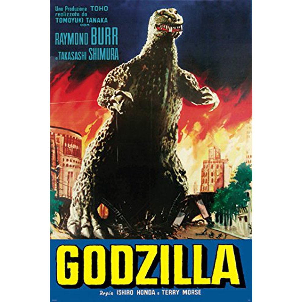 Godzilla Poster Amazing Vintage Print Style b New 24x36 - Walmart.com