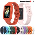 thumbnail image 2 of Silicone Watchband For Huawei Band 8 Sport Smart Watch Replacement Bracelet for huawei band 7 band 6 huawei band8 Correa Strap 08 red For Huawei Band 8, 2 of 6