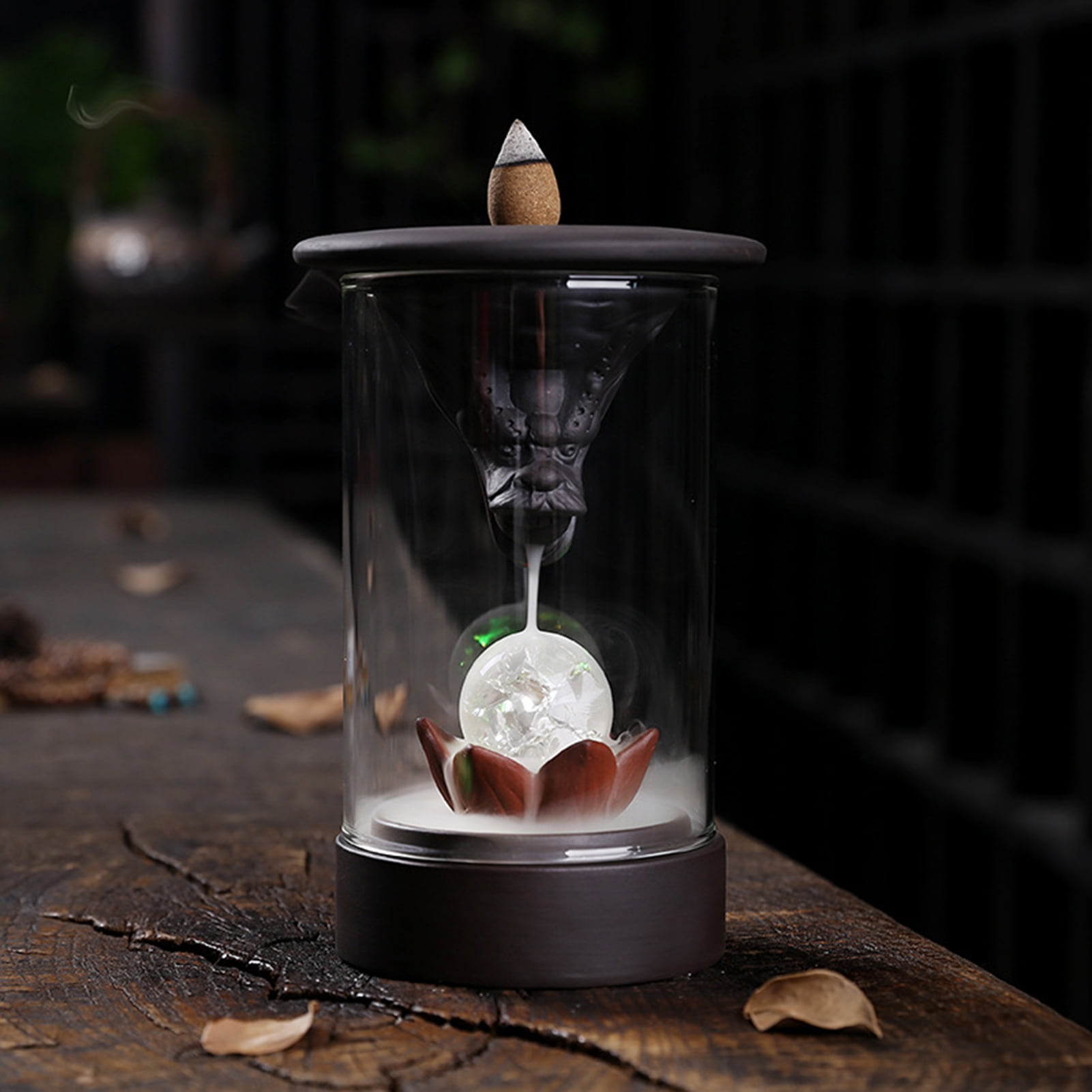 BetterZ Calm Waterfall Incense Burner Decorative Soothing Healing