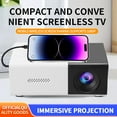 thumbnail image 2 of TACILIP Mini Projector Mini Portable Automatic Projector Portable Outdoor/Indoor Movie Projector, Gifts for Men, 2 of 6