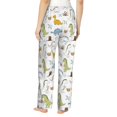thumbnail image 3 of Picia Dinosaur Womens Soft Woven Cotton Elastic Waistband Sleep Pajama Pant Lounge Sleep Pant With Pockets And Drawstring-Medium, 3 of 9