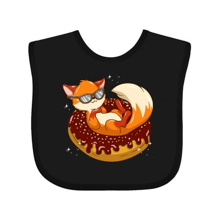 

Inktastic Fox Funny Donut Lover Gift Baby Boy or Baby Girl Bib