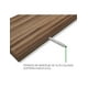 thumbnail image 4 of Set de 3 Repisas Flotantes  50 x 15 cm Nogal Terracota.318 Hanlob 3 Repisa Flotante Moderna, 4 of 9
