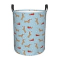 thumbnail image 1 of Fotbe Dachshund Dog Cesto de Ropa con Asas, Cesto Impermeable de Gran Capacidad, Bolsa de Lavado para Dormitorio, Cesto de Ropa con Ruedas y Asas-Medium, 1 of 6