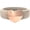 Nude & Rose Gold, variant on Silicone Wedding Ring for Women - Soft Rubber Wedding Band Replacement - Stainless Steel Heart Collection