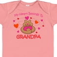 thumbnail image 4 of Inktastic Heart Belongs to Grandpa Girls Baby Bodysuit, 4 of 5
