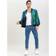 thumbnail image 3 of Chaqueta universitaria para hombre, fiesta de Halloween, disco, brillante, brillante, lentejuelas, chaqueta de bombardero Verde L, 3 of 8