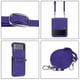 thumbnail image 2 of Case Compatible With Samsung Galaxy Z Flip 4, Hard PC Frame + PU Leather Shockproof Cover With Crossbody Lanyard, 2 of 5