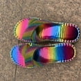 thumbnail image 5 of WIZUTIZ Shower Sandals Women Casual Womens Slip on Sandals Summer Rhinestone Sparkly Shower Shoes Slippers Crossover Beach Slide Sandals Outdoor Cushion Slides Valentines Day Gifts for Her, 5 of 6
