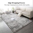thumbnail image 3 of Billuyoard Alfombra nórdica INS moderna geométrica elegante alfombra Tie-Dye cómoda acogedora felpa gruesa alfombra Footcloth baño cocina Suministros térmicos gris claro, 3 of 6