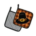 thumbnail image 2 of Caroline's Treasures Thanksgiving Pilgrim Hat Pair of Pot Holders, 2 of 3