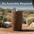 thumbnail image 6 of Sunnydaze Cylinder Brown Outdoor Bubble Fountain, LED Light, 6 of 13