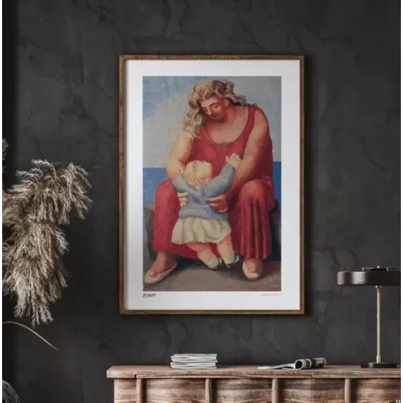 Kna Prints - Pablo Picasso, Femme Et Enfant, Paris 1921, Posters, Wall Art For Home Decor, Living Room, Bedroom, Office, UNFRAMED-8x12