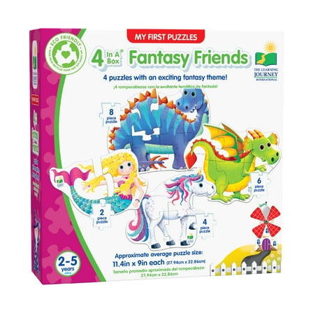 The Learning Journey My First Puzzles - 4 In A Box - Fantasy Friends: 20 Pcs