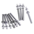 thumbnail image 2 of 10x Metal Drum Tight Screw Screw Rods Replacement Musical Instrument Accessory Drums Accessories Mounting Hardware Tension Rods Percussion 5mmx80mm, 2 of 9