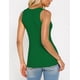 thumbnail image 5 of Camiseta sin Mangas AURUZA de Tirantes Cruzados Acanalada para Mujer Verde Talla M, 5 of 7