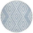 thumbnail image 2 of Addison Rugs Chantille Indoor/Outdoor Transitional Diamonds Denim Washable Round Rug, 8' x 8', 2 of 6