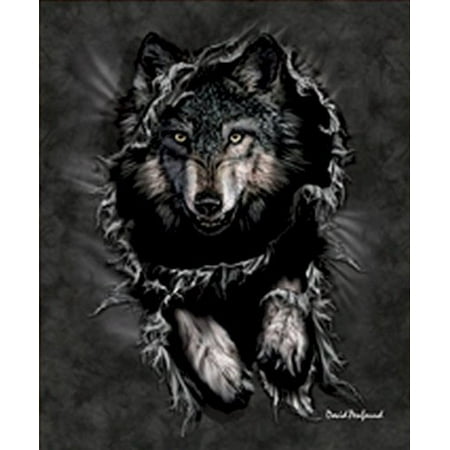 - Signature Penfound Wolf Queen Mink Blanket