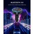 thumbnail image 2 of Car FM Transmitter, Bluetooth 5.0 Car Radio Audio Adapter with Dual USB Charging Ports, 2 of 5