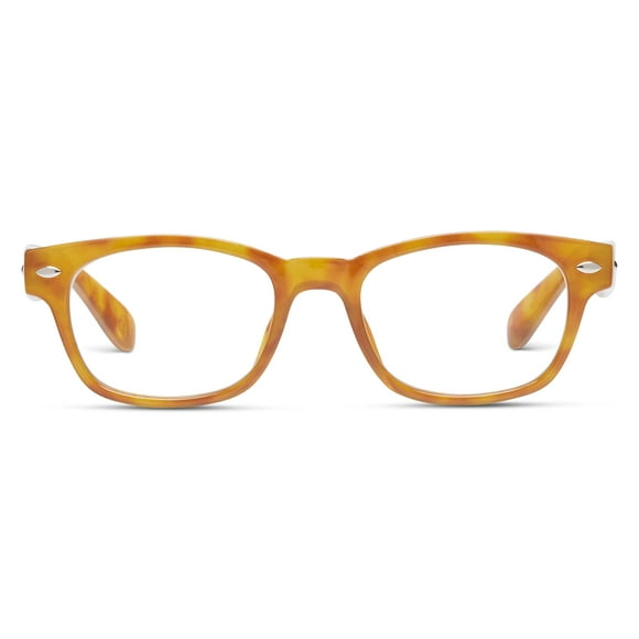 Peepers par PeeperSpecs Lunettes de Lecture Bloquant la Lumière Bleue Clark, Tortue Miel +3.50