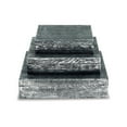 thumbnail image 2 of Benjara Lida Decorative Storage Box Set of 3, Wood and Pewter Gray Metal Finish, 2 of 5
