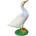 thumbnail image 5 of 15" Solid Concrete Goose Statue, HANDMADE Dress up goose statue, life-size American Porch Goose Statue, Bird garden Statues,, 5 of 8