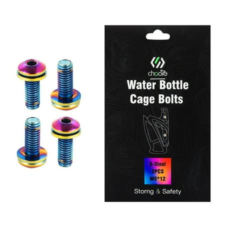 

4Pcs Bottle Cage Holder Screws Alloy Steel Mountain Road Bike M5*12 Bolt