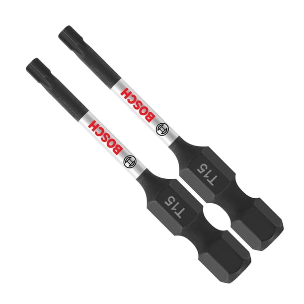Brocas eléctricas para atornillar Bosch ITT15202 Torx #15, paquete de 2