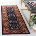 thumbnail image 2 of SAFAVIEH Royalty Vianne Oriental Wool Runner Rug, Navy/Rust, 2'3" x 5', 2 of 7