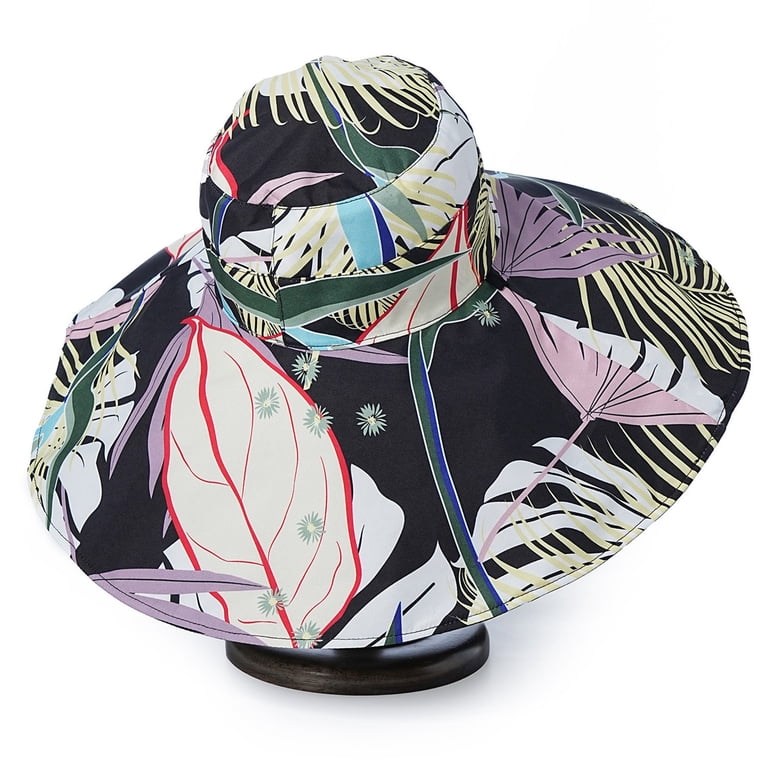 AJGRHE Wide Brim Sun Hat for Women Reversible Beach Hats  display picture 2