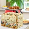 thumbnail image 3 of TSOVTHRID Rooster Chicken Sunflower Butterfly Dragonfly Print Toaster Cover for 2 Slice Anti-scratch Kitchen Bakeware Protector Heat-Resistant Dust Covers, 3 of 8