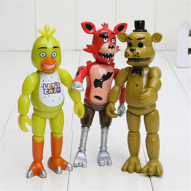 Guvpev Set of 5 Five Nights at Freddy's FNAF 6 Articulated Action Figure  Toys, Five Nights at Fre_ddy's Toys, FNAF Security Breach Series Action