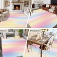 thumbnail image 5 of 6'x9' Area Rugs, Pink Purple Indoor Outdoor Area Rug for Living Room Bedroom, Modern Colorful Ombre Abstract Tie Dye Art Washable Bathroom Rugs Kitchen Floor Carpet Mats Home Decor Aesthetic, 5 of 8