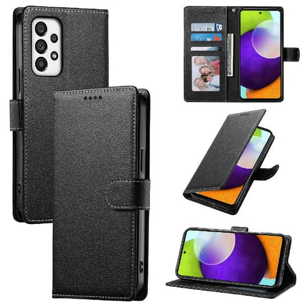 Funda para FOXDOCK Samsung Galaxy A73 5G– Cuero Premium, 3 ranuras para tarjetas, Protección contra impactos