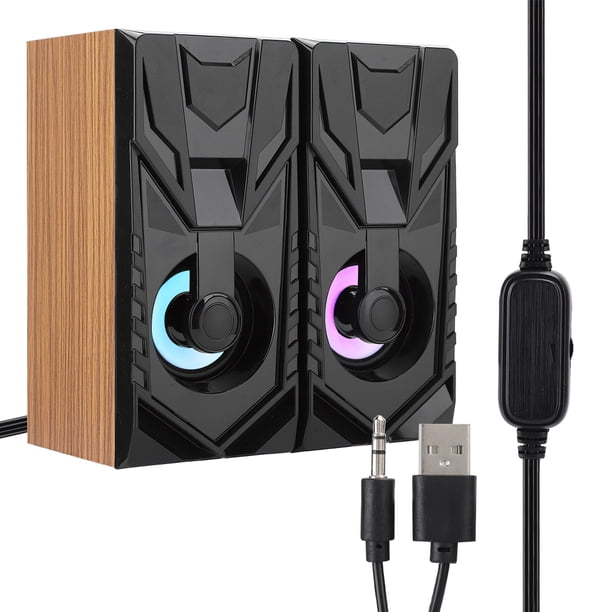 Soundbox Portable Omnidirectional Stereo Computer Speaker, Wooden For