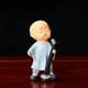 thumbnail image 4 of Figura de Resina de Monje Zen Marrón, Adorno Pequeño de Escritorio | Bonita Decoración de Mesa En Miniatura | Decoración para La Mesa de Té En Casa o En La Oficina | Alivio Del Estrés | Regalo de Ate, 4 of 6