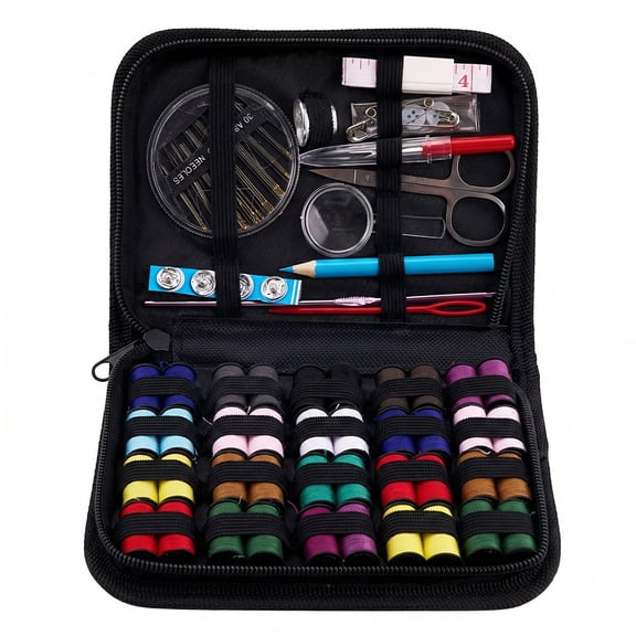 127 Pcs Premium Sewing Kit for Adults with Sewing Supplies and Accessories - Needle and Thread Kit Products for Quick Repairs - Small Hand Sewing Kits for Emergency Mending